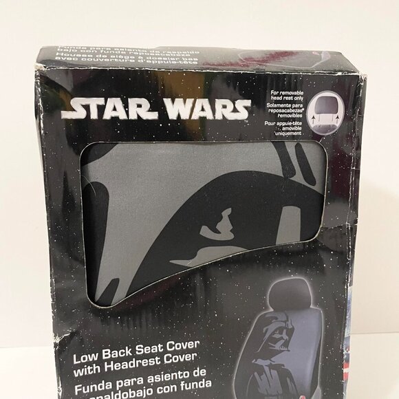Star Wars Darth Vader Low Back Seat Cover with Headrest Cover - Picture 3 of 14